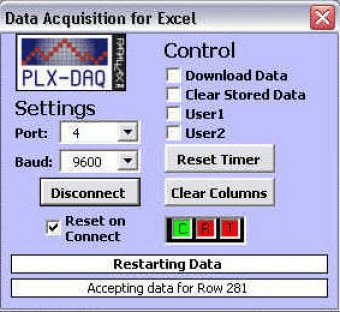 arduino data acquisition into excel for mac